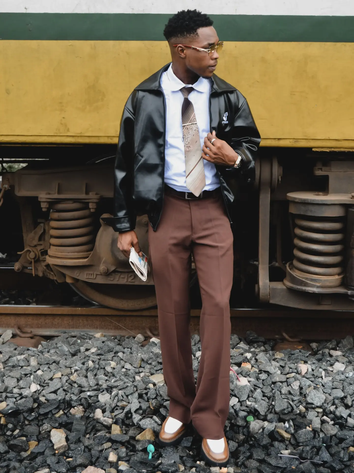 Brown old money pants